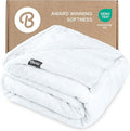 Bare Home Fleece Blanket - Throw Extra Long - Ultra-Soft Lightweight for Bed, Sofa, and Couch - Luxury Microplush - Cozy Warm Blanket (Throw XL, White)