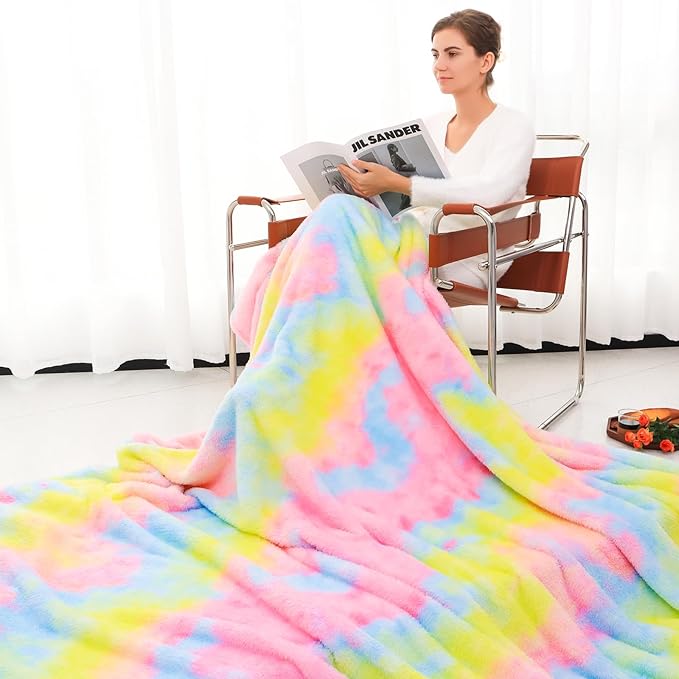 MUGD Lightweight Blanket Fleece Big Blanket Fuzzy Throw Blanket for Bed Queen Size