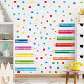 Inspirational Wall Decals, Multicolor Pencils Polka Dots Wall Stickers, Peel and Stick Motivational You Can Do It Wall Decor for Playroom Classroom Nursery Preschool Decoration