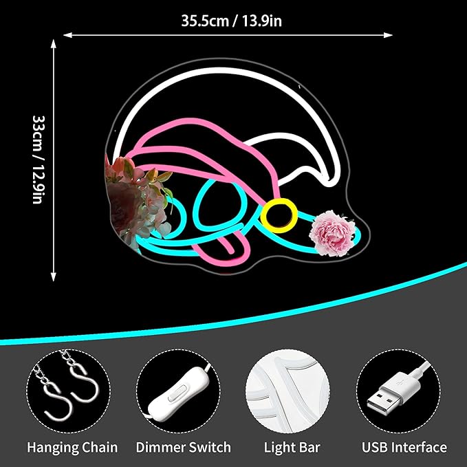 Neon Sign, FPLL Neon Signs for Wall Decor Cute LED Sign for Man Cave Game Room Home Decor Bar Beer Light up Signs - USB Powered
