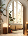 Gold Arch Mirror - 34in x 76in Freestanding Full Body Mirror, Wall-Mount Option for Bedroom