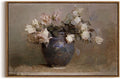 InSimSea Framed Canvas Wall Art Vintage Decor, Flower Large Wall Art, Floral Rustic Decorations for Living Room, Farmhouse Wall Decor for Living Room Bedroom, 20"x30"