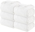 Utopia Bedding White 100% Cotton Waffle Blanket 300 GSM [King - 90x108 Inch] Soft Lightweight Breathable Bed Blanket for All Season (Pack of 6)