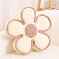 Kcvvcr Flower Pillow, Soft Flower Shaped Floor Cushion, Decorative Throw Pillow, Cute Seating Cushion, Plush Pillows for Sofa Couch Bed, PP Cotton Fill, 17.7 Inch, Ivory