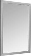 Amazon Basics Rectangular Wall Mount Mirror for Bedroom, Living Room, Entryway, 24" x 36", Standard Trim, Nickel, Hangs Horizontally or Vertically