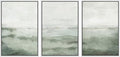 MUDECOR Framed Canvas Print Wall Art Sage Green Abstract Prints Minimalist Modern Wall Art Decor for Bedroom - 24"x36"x3 White