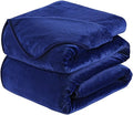 Flannel Fleece Summer Blanket All Season Lightweight Throw for The Bed Extra Soft Brush Fabric Winter Warm Sofa Blanket Twin Royal Blue