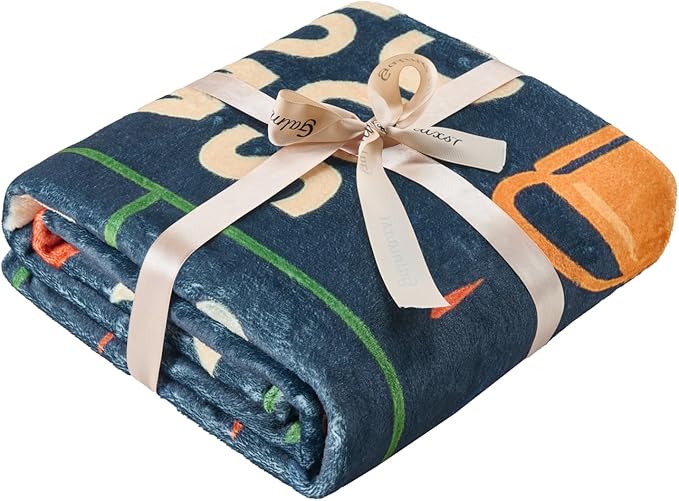 Soccer Fan Tour 2026 Throw Blanket, Soft Flannel Football Season Blanket for Couch Bed, Game Day Soccer Gift for Men Women Kids