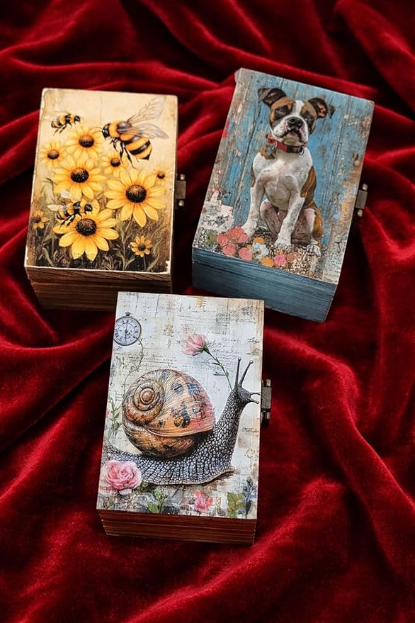 RK Collections Trinket Boxes Small Jewelry Keepsake Box (Snail)