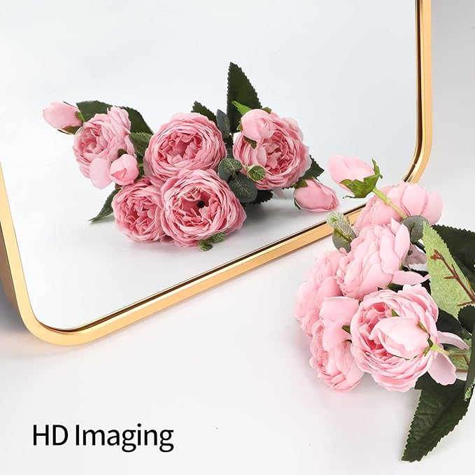 Giftgarden 47"x14" Gold Full Length Mirror Aluminum Framed, Modern Long Wall Mirror Tall Full-Body, Wall Mounted or Over The Door Hanging for Bedroom Closet Bathroom, Golden
