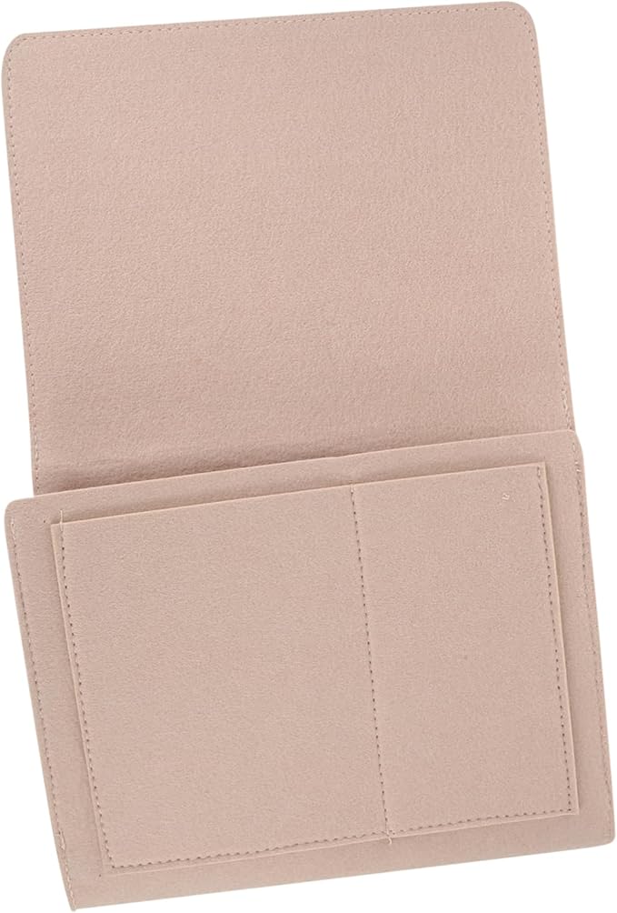 Healifty Bed Storage Bag Hang Bag for Dormitory Felt Bedside Storage Pocket Multi-function Hanging Holder for Phone Books Chargers