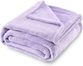 SOCHOW Flannel Fleece Blanket Twin Size, All Season Lightweight Super Soft Cozy Blanket for Bed or Couch, 60x80 inches, Lilac