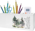 Watercolor Forest Inspirational Pen Pencil Holder, Motivational Desk Decor, of All the Paths You Take in Life Pencil Pen Holder Organizer for Home Office Desk Accessories