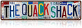 Vintage The Quack Shack Street Sign Chicken Coop Wall Decor Metal Tin Signs