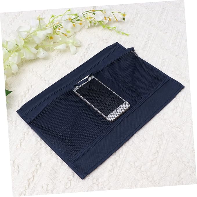 Hanging Storage Pouch Organizer Bedside Storage Bag for Phone Earphones Chargers Books Water Bottle Tidy