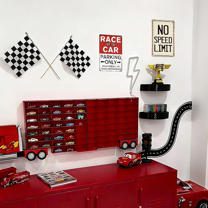 No Speed Limit Metal Signs Vintage, Funny Wall Art for Man Cave, Garage, Teen Boys Bedroom, Race Cars Room Decor, Retro Tin Signs 8x12 Inches