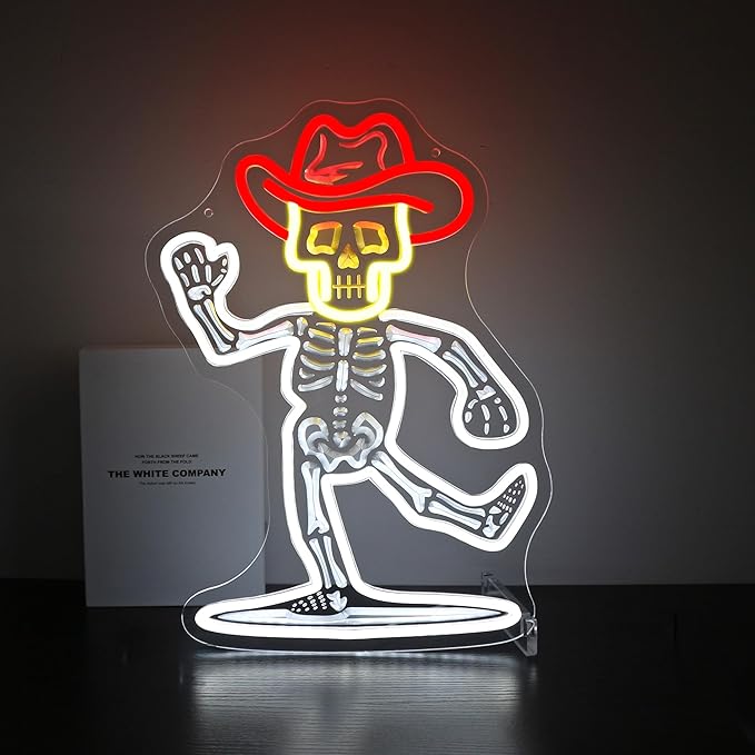 Neon Sign - HSJNJKFU LED Neon Signs for Wall Decor Bedroom, Party, Business, Game Room Decor, Bar Beer Signs for Man Cave, Light Sign Engraved Design - USB Powered