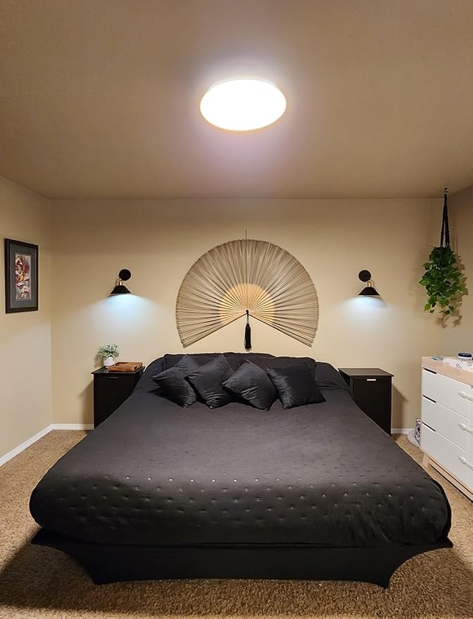 ChumDecor Fan Wall Decor, Japanese Giant Fan, Large Bamboo Fan Wall Art For Boho Hanging Headboard, Decorative Folding Fans For Over Bed, Asia Trending (Gray 40inch)
