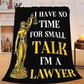 Lawyer Gifts Blanket for Girls Women Boys Men Adults Kids Soft Cozy Fleece Legal Lady Justice Throw Blankets Warm Flannel Plush Lightweight Decor for Couch Bed Sofa 80"X60"