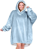 Bare Home Wearable Blanket Hoodie - Soft Plush Sherpa - Warm and Cozy - Oversized Wearable Blanket - Adult & Kid Sizes