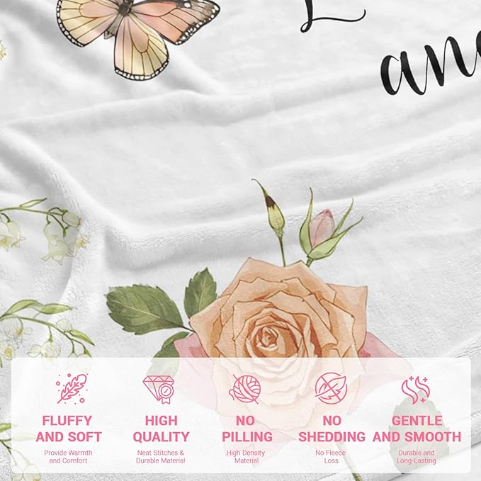 Christian Gifts for Women Faith, Inspirational/Religious/Spiritual Gifts for Adults, Soft Throw Blankets for Women/Men, Personalized Blankets for Adults 50"x 60"