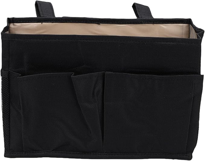 Pssopp Polyester Multi Pocket Bedside Caddy Organizer with Strong Straps, Hanging Holder for Bunk Beds, Dormitory, and Hospital Beds