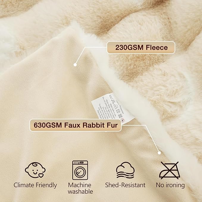 Light Tie-dye Yellow Twin Fuzzy Ultra Soft Bed Comfy Blanket 60x80 Cozy Faux Fur Throw Blanket for Living Room Thick Fluffy Furry Blanket Home Gifts 860 GSM