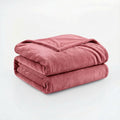 Fleece Blanket Full/Queen - 80x90 Inch Lightweight & Buttery-Soft Throw for Bed, Sofa, Camping | 300GSM Cloud-Touch Microfiber | Cozy Essentials for Travel & Movie Nights, (Dusty Rose)