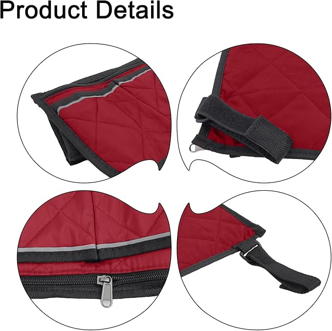 Camping Armrest Storage Bag, Chair Armrest Organizer, Car Seat Hanging Bag, Extended Back Buckle Canvas Beach Chair StorageBag, Side HangingBag For Bedside/Outdoor/Beach/Camping(red)