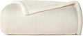 Casual Living Twin/Twin XL Fleece Blanket Fluffy Warm Cozy Bed Blankets for Dorm or Bedroom Decor Soft Plush Thick Fuzzy Oversized Big Throw for Couch Bed or Outdoor, 66-inch x 90-inch, Ivory White