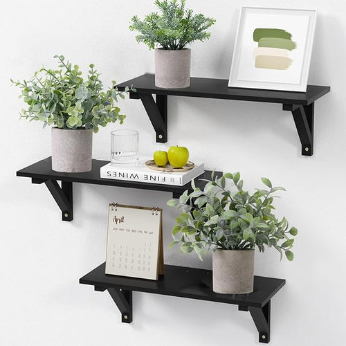 3 Pack Fake Plants Small Artificial Eucalyptus Topiaries Lifelike Faux Plant Perfect for Home Office Desk,Shelf Decor