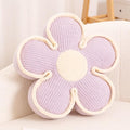 Kcvvcr Flower Pillow, Soft Shaped Floor Cushion, Decorative Throw Pillow, Cute Seating Cushion, Plush Pillow for Sofa Couch Bed (17.7 Inch, Lavender)