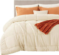 Bedsure Comforter Duvet Insert - Quilted Comforters King Size, All Season Duvet, GentleSoft Down Alternative Bedding, with 8 Tabs, Gifts for Women/Men, Cream,King 90 x 102 Inches