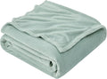 Hansleep Fleece Celadon Throw XL Blanket, Super Soft Flannel Fuzzy Plush Cozy Blanket for All Seasons, Celadon, Throw XL 50x70 Inches