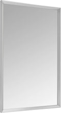 Amazon Basics Rectangular Wall Mount Mirror for Bedroom, Living Room, Entryway, 24" x 36", Peaked Trim, Nickel, Hangs Horizontally or Vertically