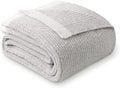 MH MYLUNE HOME Ultra Soft Ribbed Throw Blanket for Couch 60x80 Inches Luxurious Super Cozy Fluffy Microfiber Blanket Plush Warm Reversible Throw Blankets for Sofa Bed - Gray 60 x 80 Inches