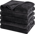 PHF Oversized King Big Fleece Blanket 120"x120", No Shed No Pilling Extra Large Soft Blanket, Giant 10'x 10' Lightweight for Bed, Sofa Travel and Camping, Suitable for All Season, Black