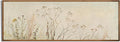 Unframed Rolled Vintage Farmhouse French Country Bedroom Wall Decor Above Bed - Horizontal Wall Art Over the Bed - 10x30" - Panoramic Landscape Picture Canvas Long Beige Neutral Flower Floral Poster