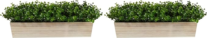 Nearly Natural 19in. Eucalyptus Artificial Plant in Decorative Planter (Pack of 2)