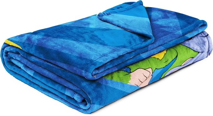 Jay Franco Kids Plush Throw Blanket – Ultra Soft Cozy Plush Fleece for Bed, Couch, Sofa, Home Décor, Official Licensed, Blue - Italian Brainrot, 50x60 - Large Throw