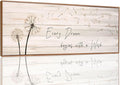 Dandelion Wall Art - Every Dream Begin with A Wish Rustic Farmhouse Wall Decor Framed Canvas Wall Art Bedroom Wall Decor Above Bed Dandelion Art Decor Vintage Room Decor (Wooden Frame) 46x19inch