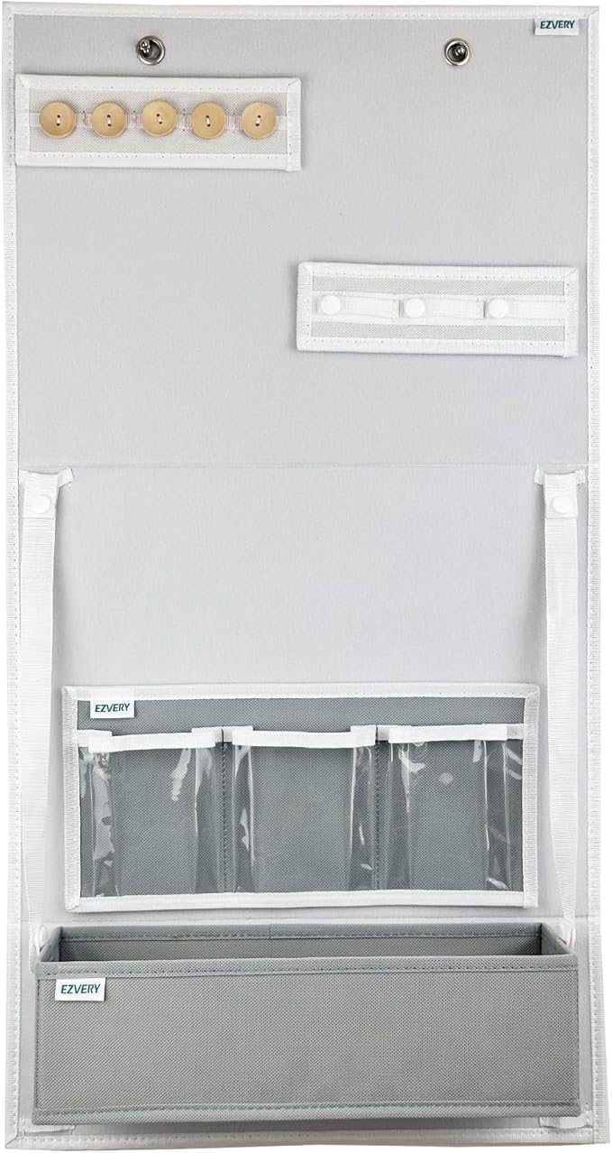 Wall Hanging Storage Display Organizer for Kids Bedroom,Bedside Accessories Holder,Bow/Headband/Ornaments Display,DIY Stick Board Modular Wall Hanging Combination Kit