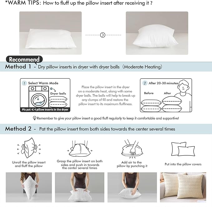 MIULEE 14x36 Pillow Insert -Decorative Throw Pillow with 100% Cotton Cover Rectangle for Sofa Couch