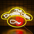 The Drunken Clam Neon Sign for Wall Decor ，Dimmable Bar Pub Beer Neon Light Sign，Family Guy The Drunken Clam Retro Bar Sign Cartoon Decor 10.1 * 15.7inch