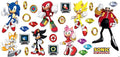 RoomMates Sonic The Hedgehog Characters Wall Decals, RMK5584SCS