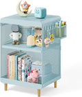 Kids Nightstand,Kids Bedside Table,Teen Girls Night Stand,Toddler Night Stand,End Table for Girls Room Storage,Mint Green Nightstand