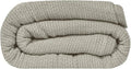 Linteum Textile Supply Leno Weave Oatmeal Blanket, Twin 100% Cotton, Lightweight, Warm, Fluffy, Premium and Durable Soft & Cozy Bed Blanket for Bed, Couch, Sofa Throw for All Season [66x90]