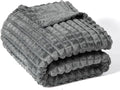 Ultra Soft Jacquard Sherpa Throw Blanket, Lightweight Yet Cozy, Versatile Couch and Travel Blanket, Checker Pattern, Multiple Sizes and Colors, Easy-Care and Durable,50x60 Inches