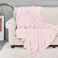 StangH Fleece Baby Blankets Twin Size, Super Soft Cozy Flannel Blanket for Couch, Lightweight Fuzzy Bed Blanket, Moving Blanket for Picnic/Travel, (Twin Size 60 x 80, Pink)
