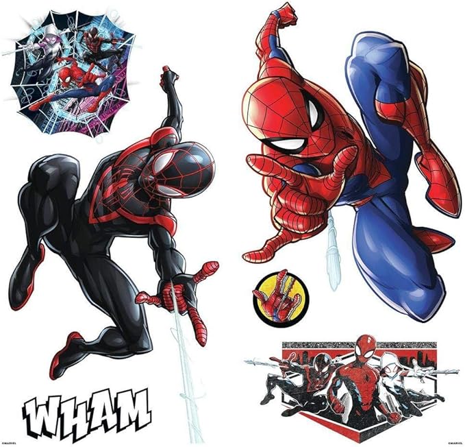 RoomMates RMK3922SCS Marvel Spider-Man Miles Morales Peel and Stick Wall Decals